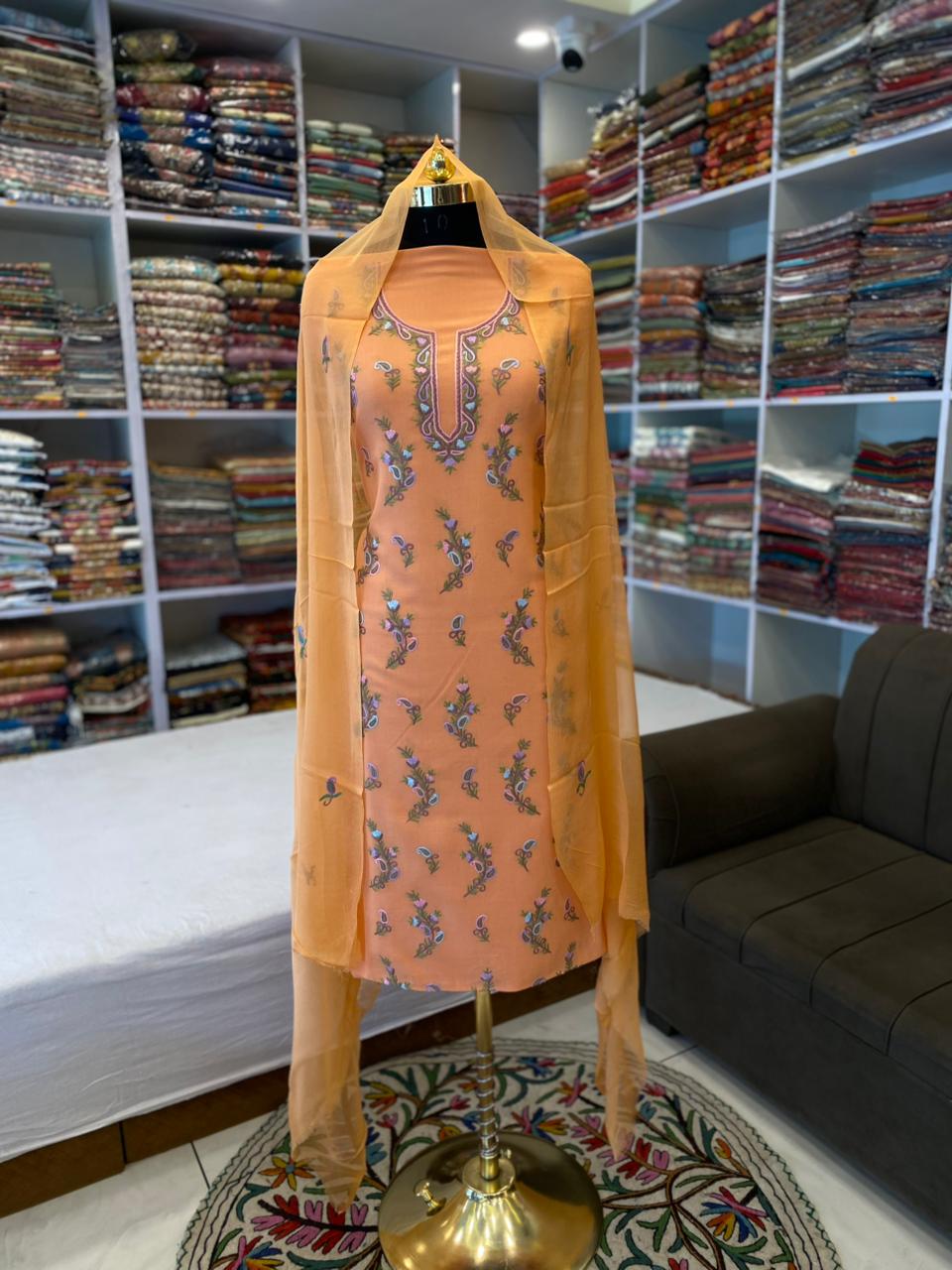 Summercool handi Aari work suit